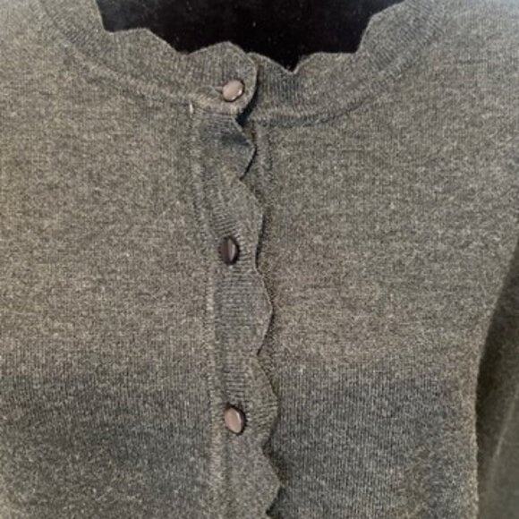 NEIMAN MARCUS Cardigan Sweater | Charcoal grey | Size XL - Picture 5 of 9